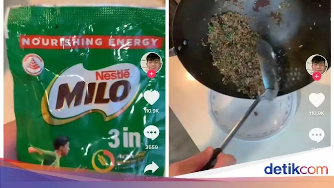 Ngaco! Netizen Ini Masak Nasi Goreng Pakai Bubuk Milo