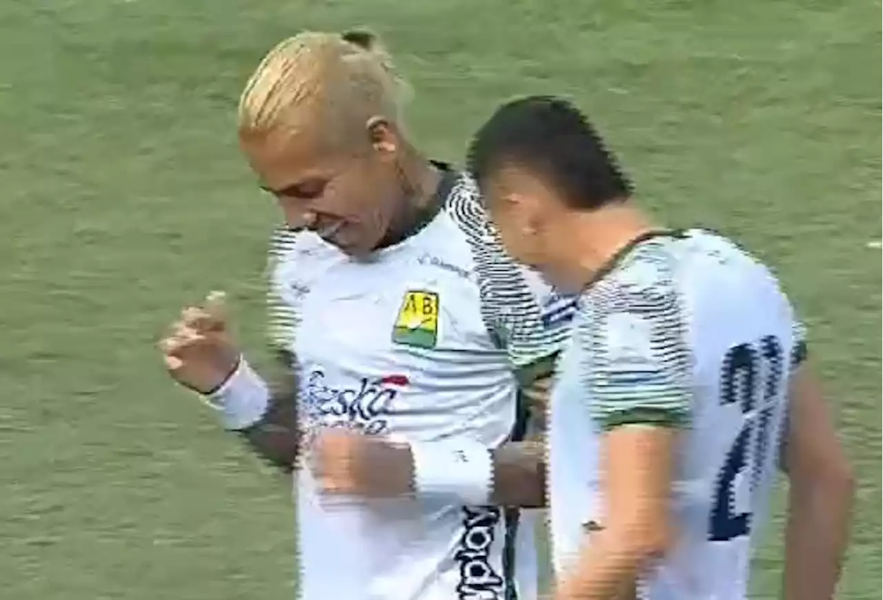 Dayro Moreno en el regreso a la Liga BerPlay: ¡20 minutos y gol con Bucaramanga!