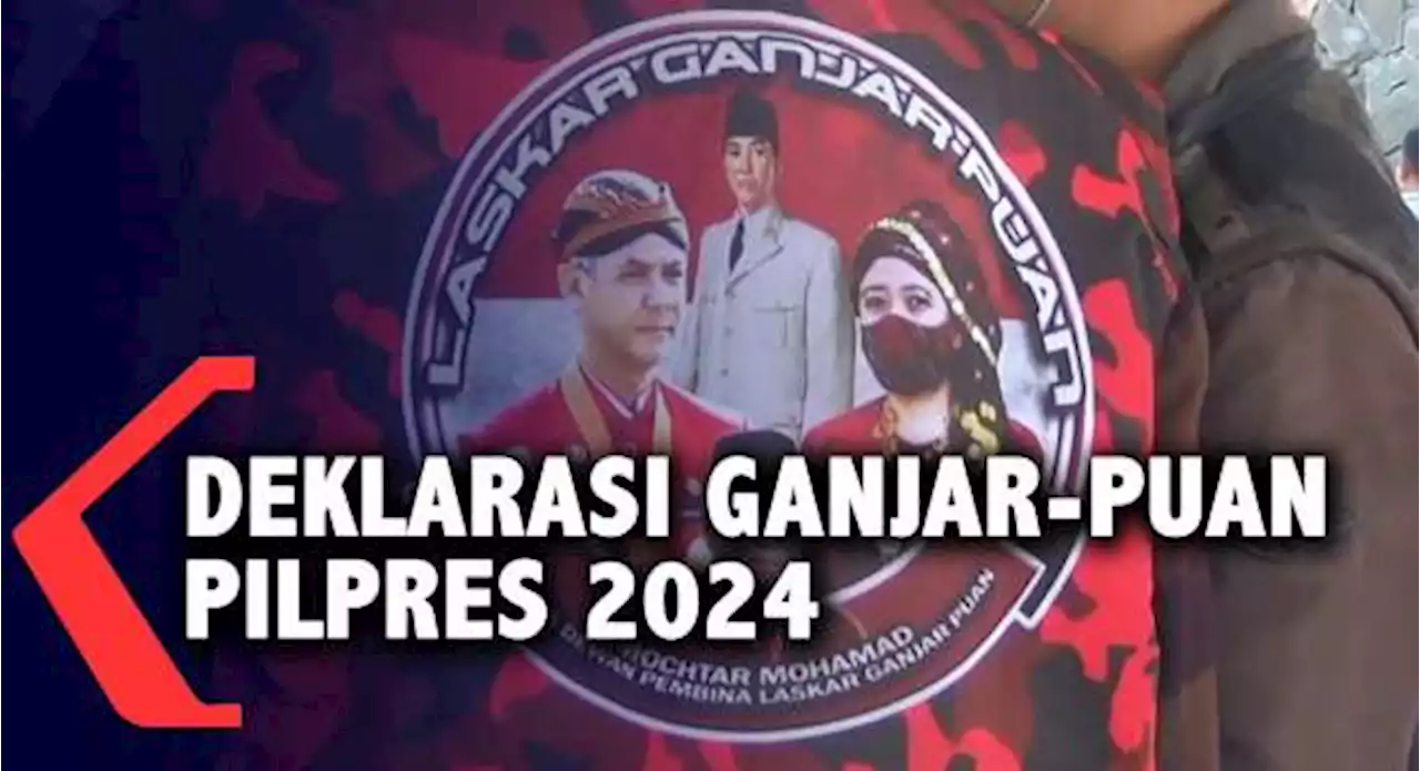 Relawan Deklarasi Dukungan Ganjar-Puan di Pilpres 2024