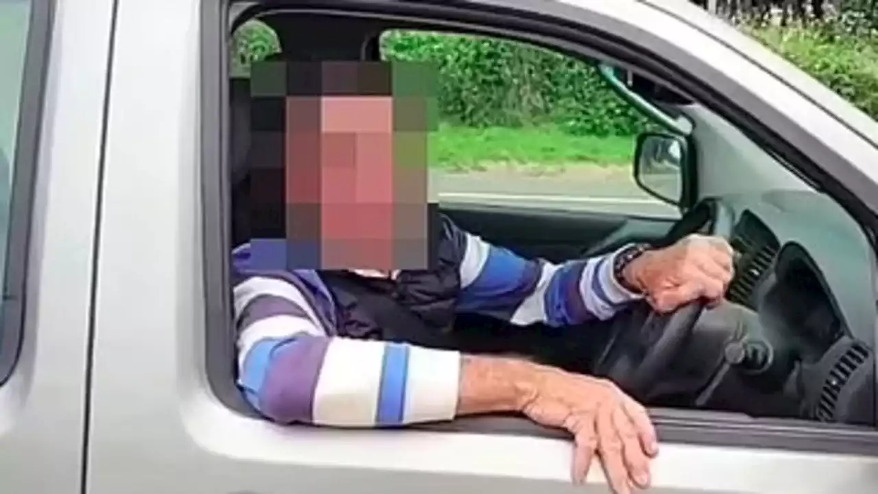Aussie driver unleashes on protester