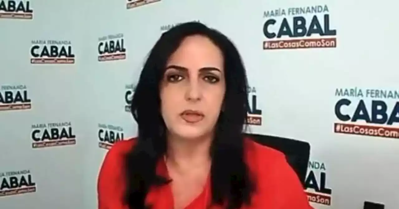 “Por lo que dije, no me arrepiento”: María Fernanda Cabal