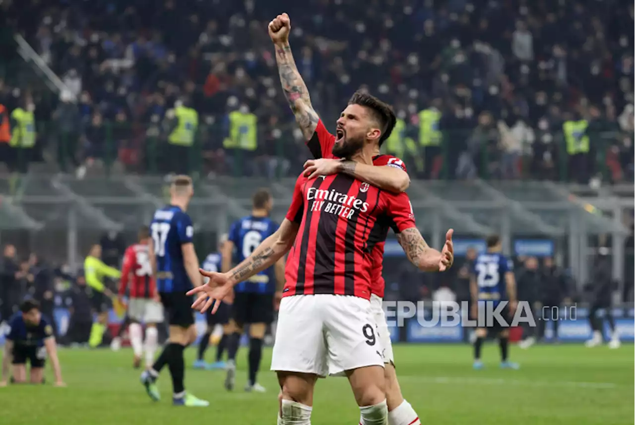 Giroud Bangga Jadi Penentu Kemenangan Milan Atas Inter |Republika Online