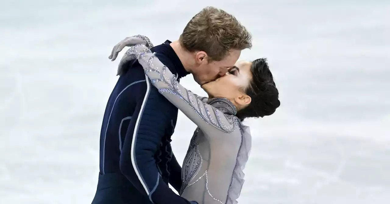 Real-life skating couple reveals sweet thing they told each other before silver medal dance