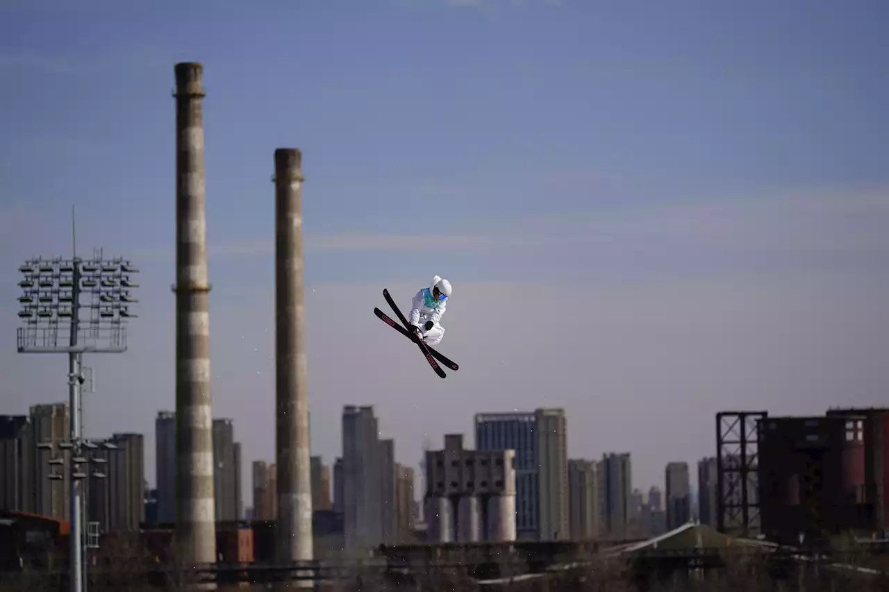 Closed steel mill sends Olympic skiers - not smoke - skyward