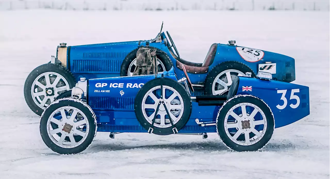 Bugatti Pays Homage To Its Racing History With The All-Electric Baby II At The GP Ice Race | Carscoops