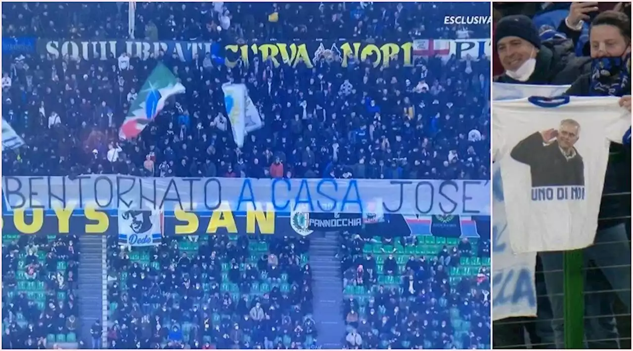 Inter-Roma, che omaggio a Mourinho: cori e striscioni a San Siro!