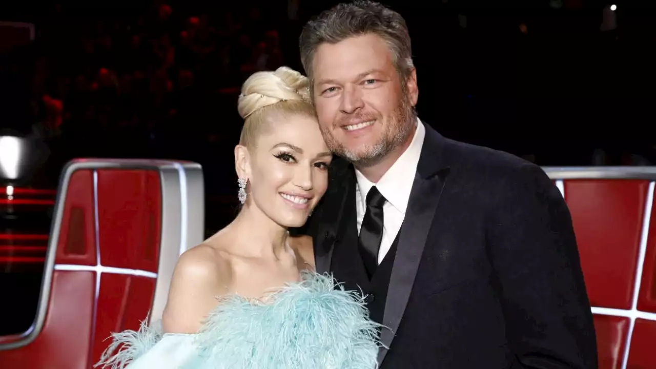 Gwen Stefani and Blake Shelton Spend Day at a NASCAR Race With Kids