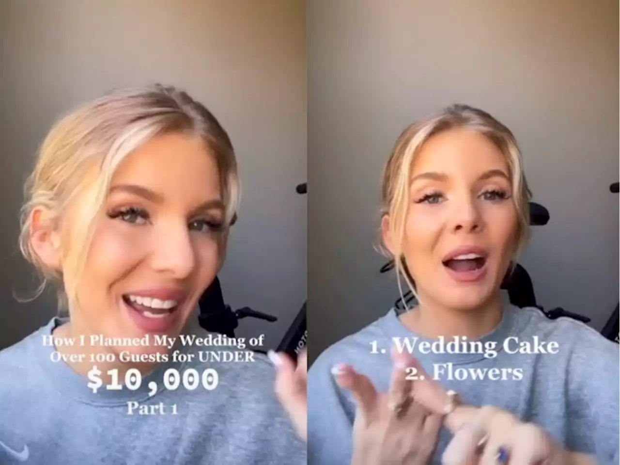 Bride shares tips to cut wedding costs, after she planned hers for under $10,000