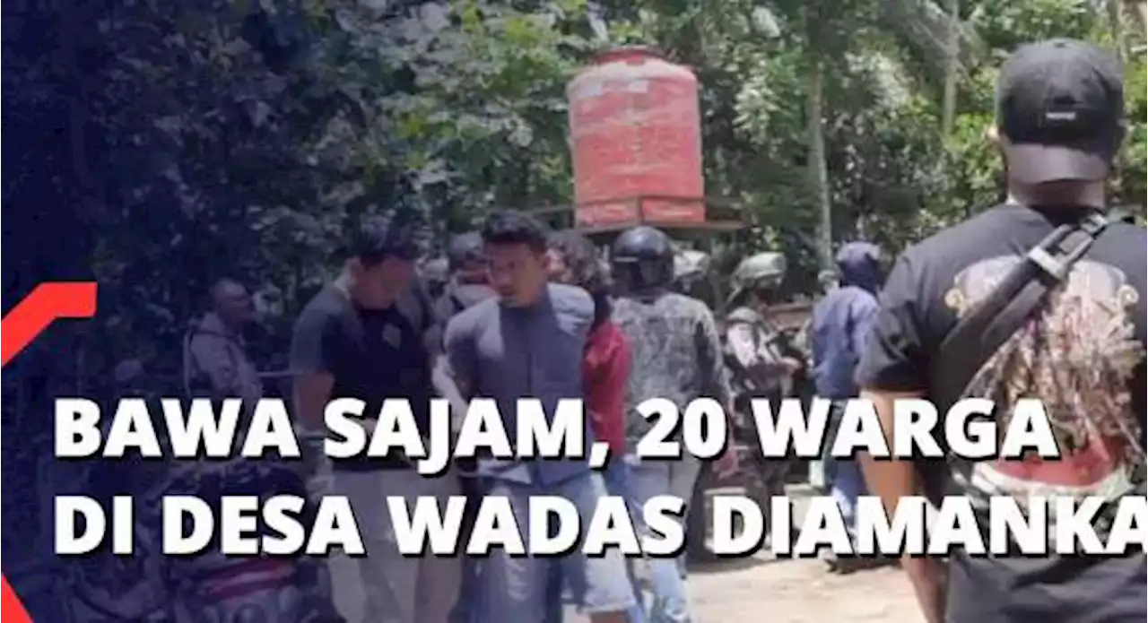 Bawa Sajam, 20 Warga di Desa Wadas Diamankan