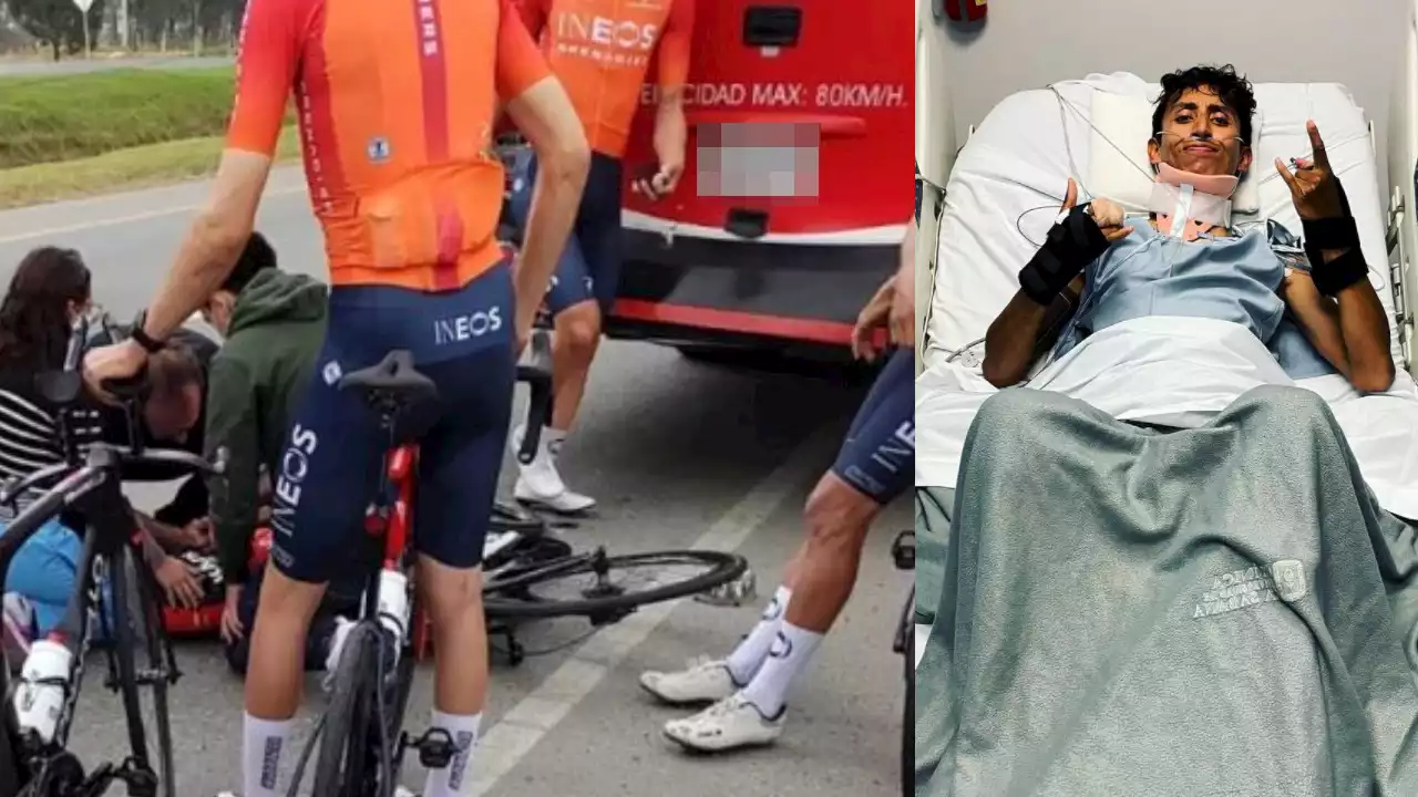 Revelan impactante video del momento del accidente de Egan Bernal