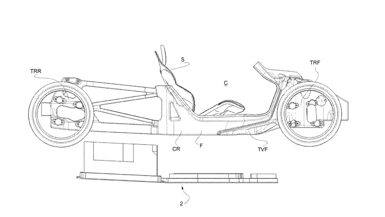 Ferrari's electric supercar has a battery configuration patent