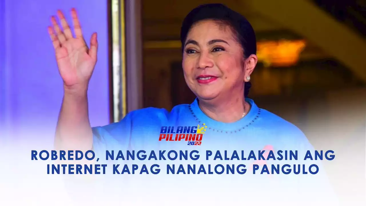 Robredo, nangakong palalakasin ang Internet kapag nanalong pangulo