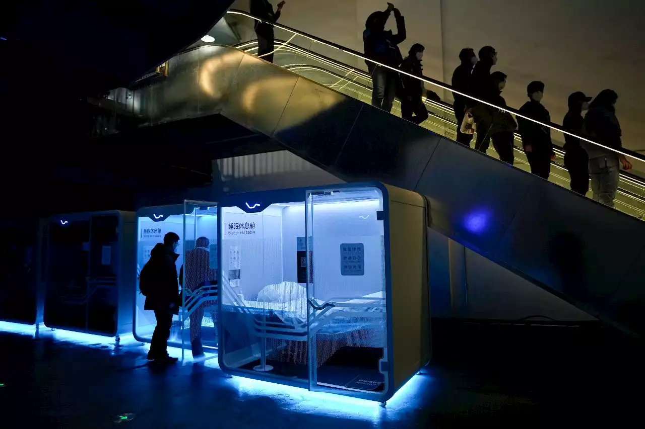 Journalists at the Olympics can grab high-tech naps in these ‘sleep rest cabins’