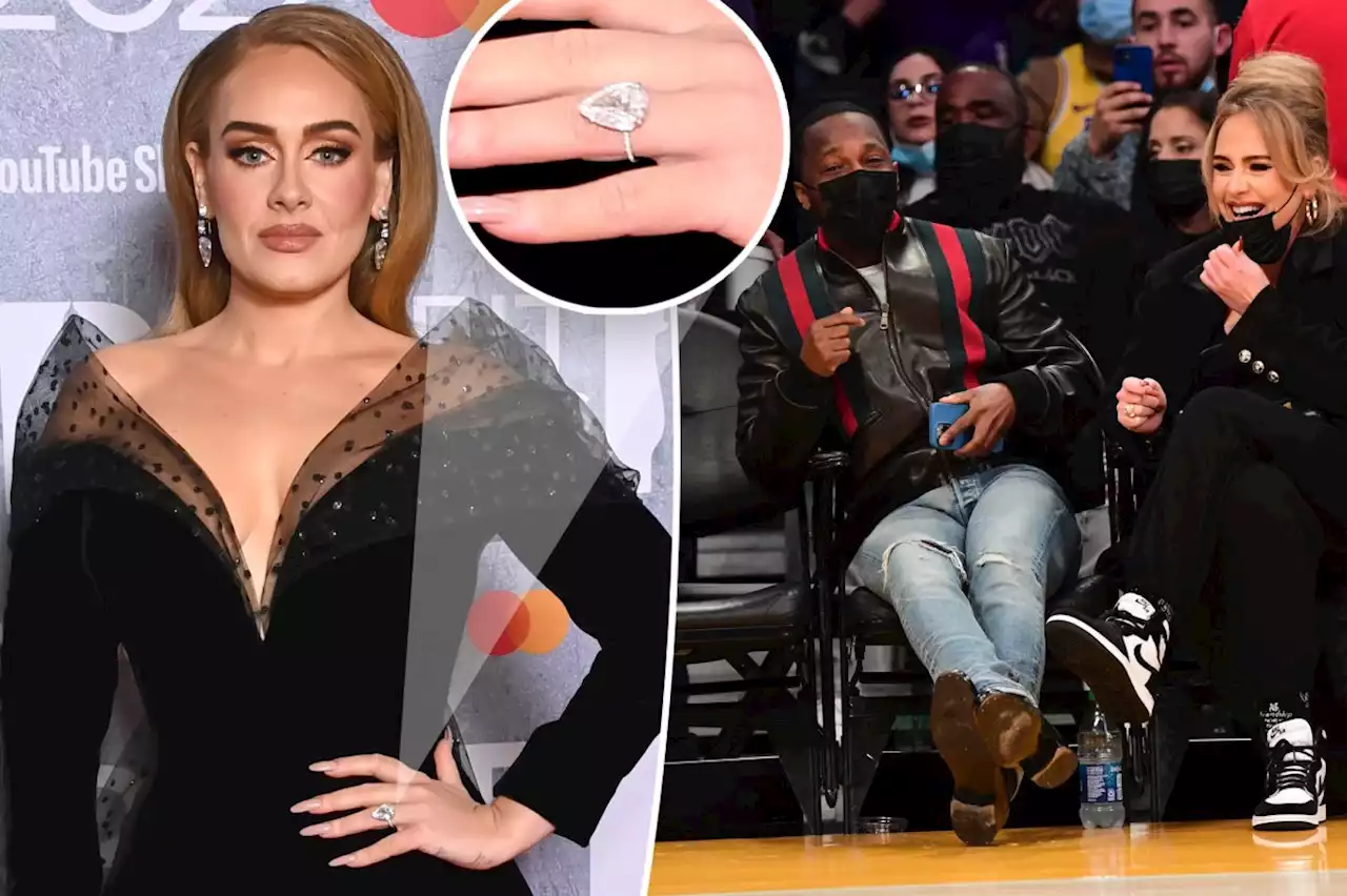 Adele sparks engagement rumors with diamond ring at Brit Awards 2022