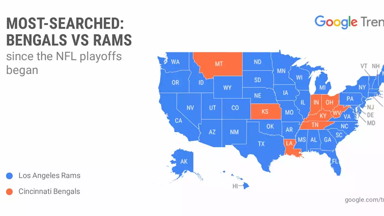 This is the most-searched Super Bowl team in each state, according to Google