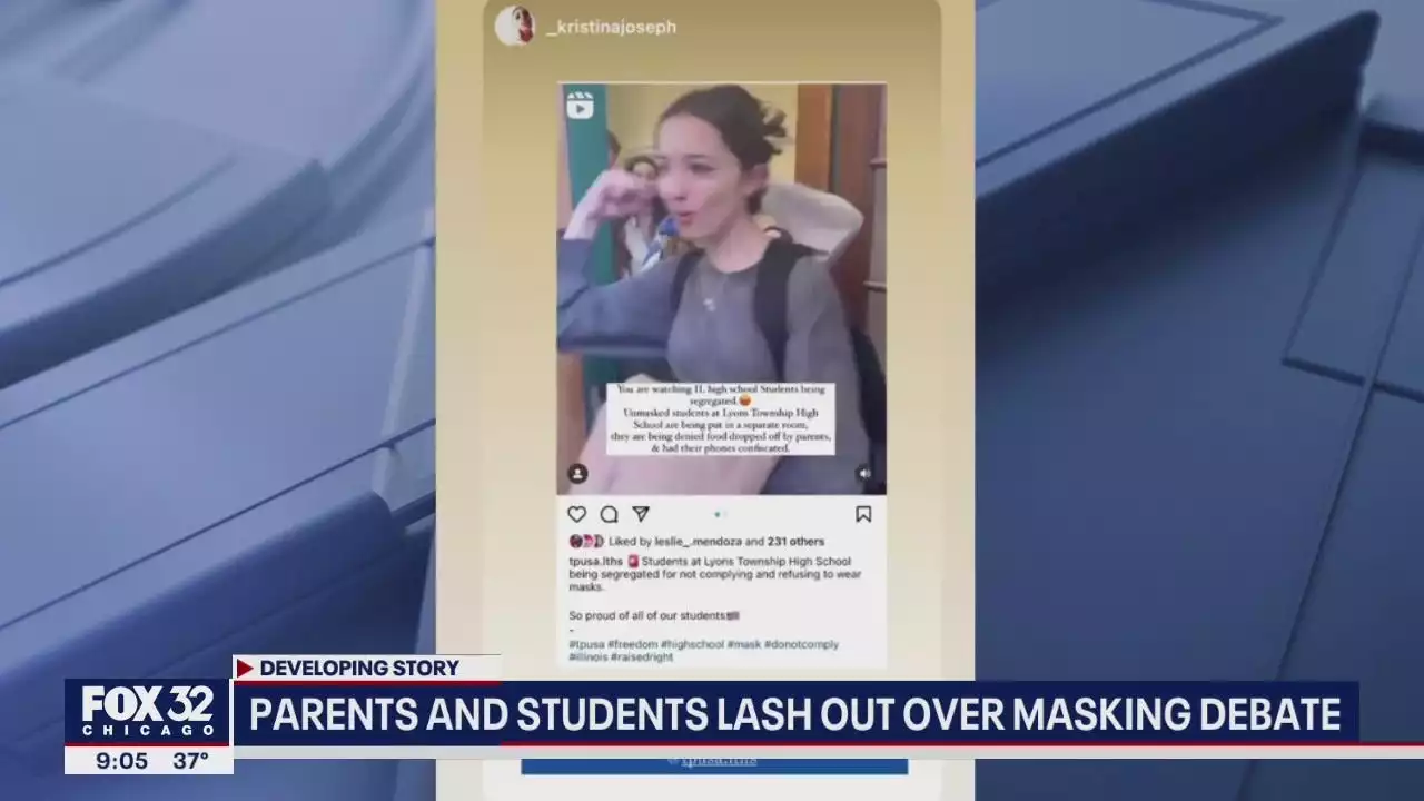 Chicago area parents, students lash out over masking debate