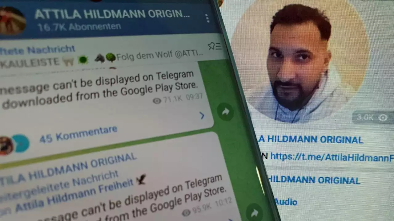 Telegram sperrt mehrere Kanäle von Attila Hildmann