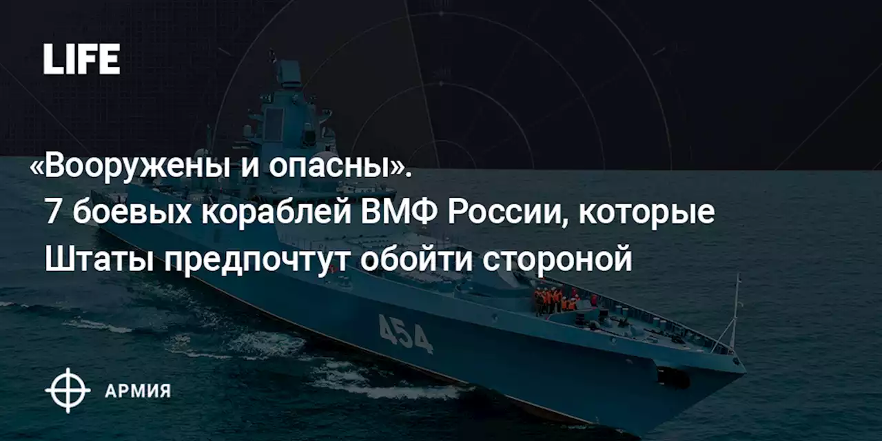 Вооружены и опасны: 7 боевых кораблей ВМФ России, которых побаиваются в США