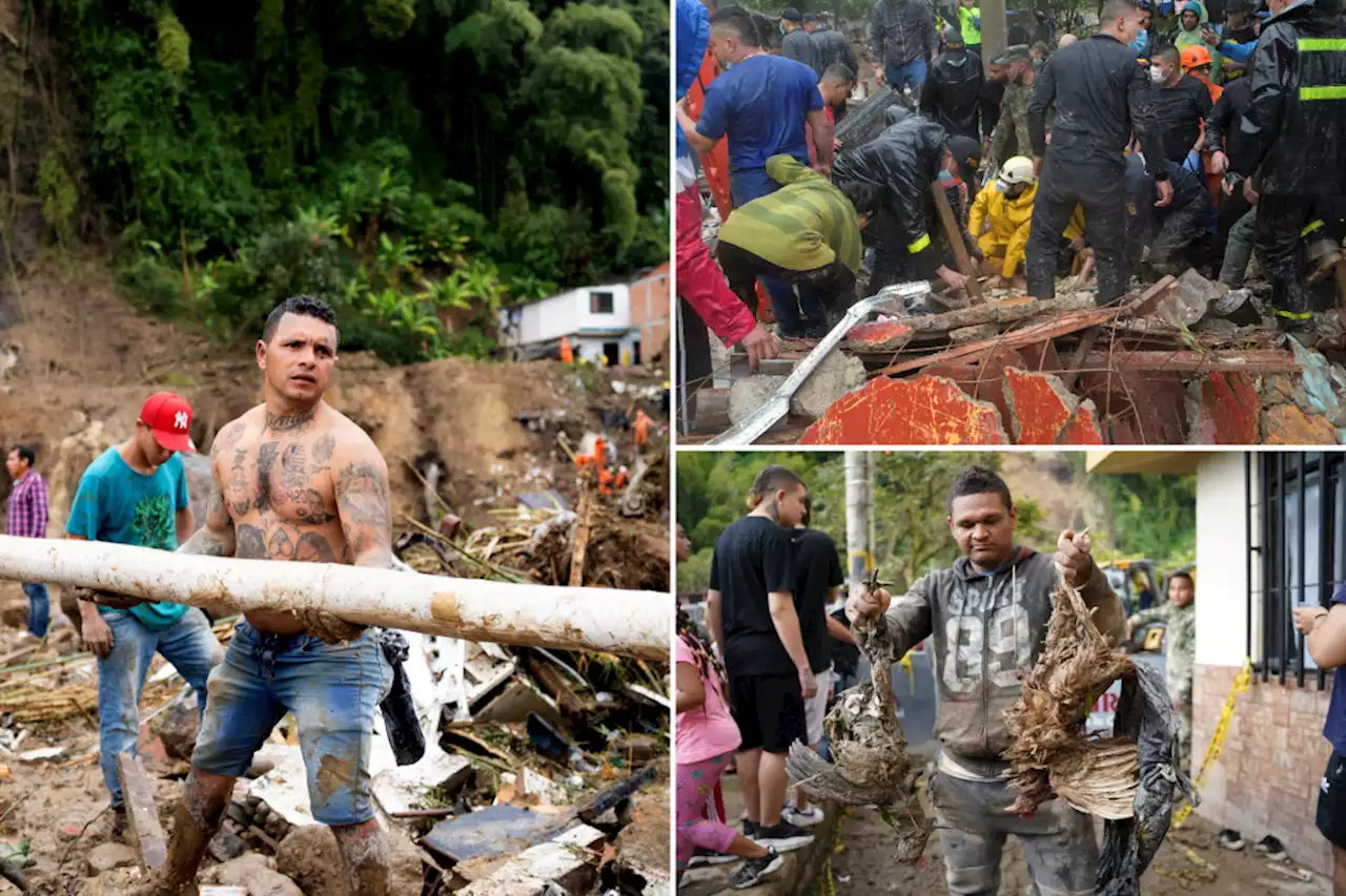 Colombia landslide kills at least 14 and injures 35