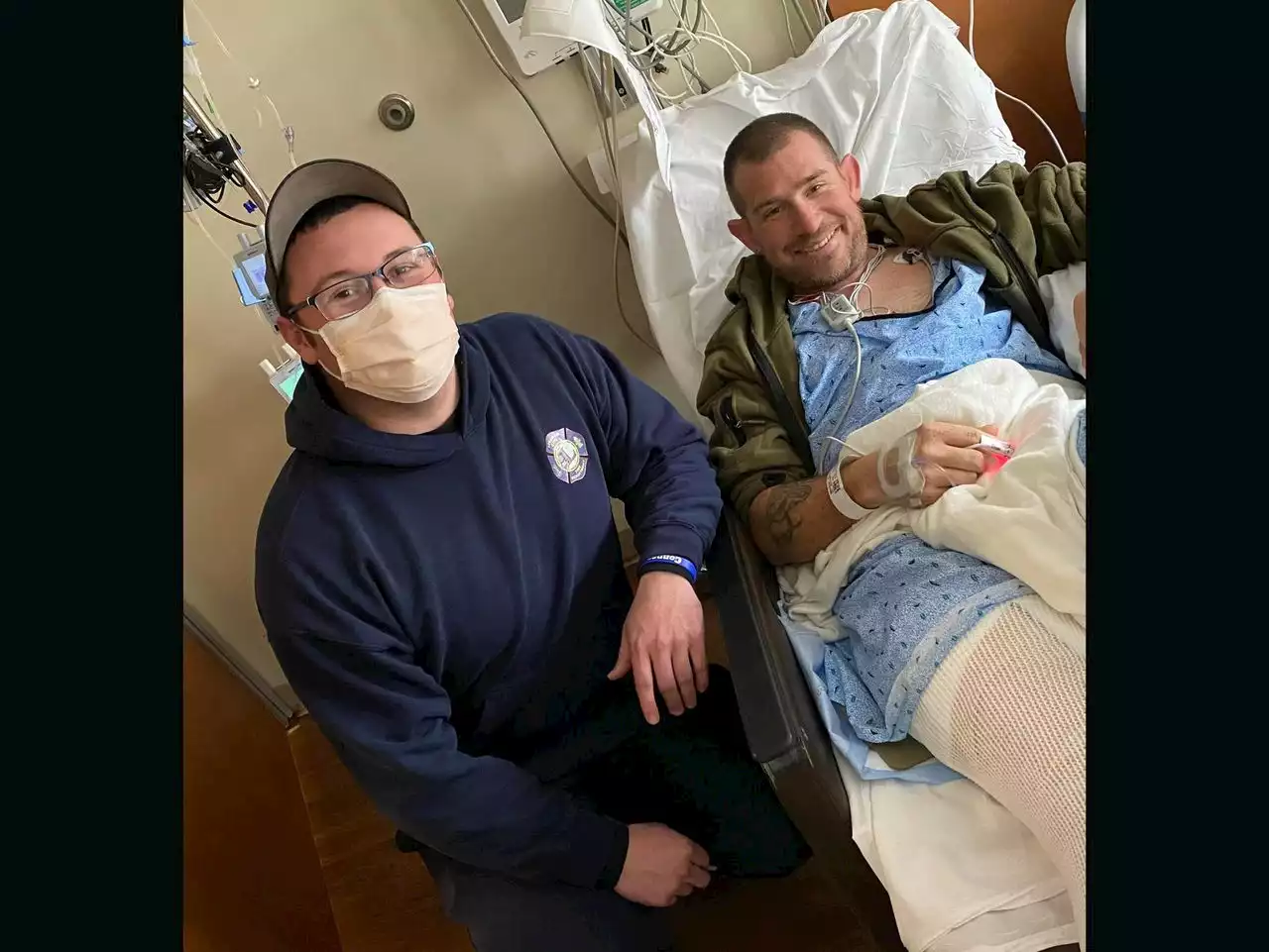 Central Pa. firefighter walks on his own for first time since fatal fire