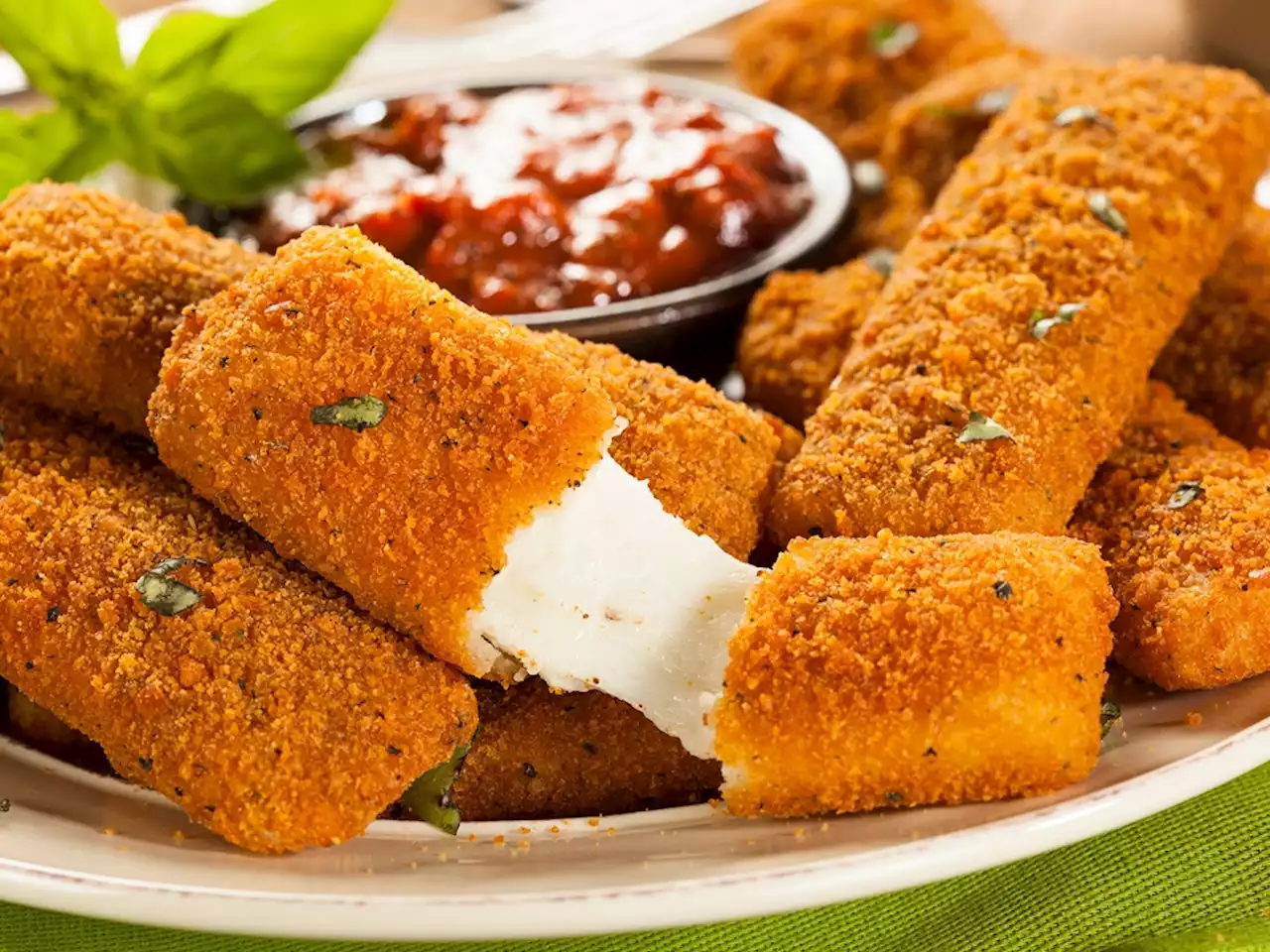 Alex Guarnaschelli's Game Day Mozzarella Sticks Have a Spicy, Meaty Twist