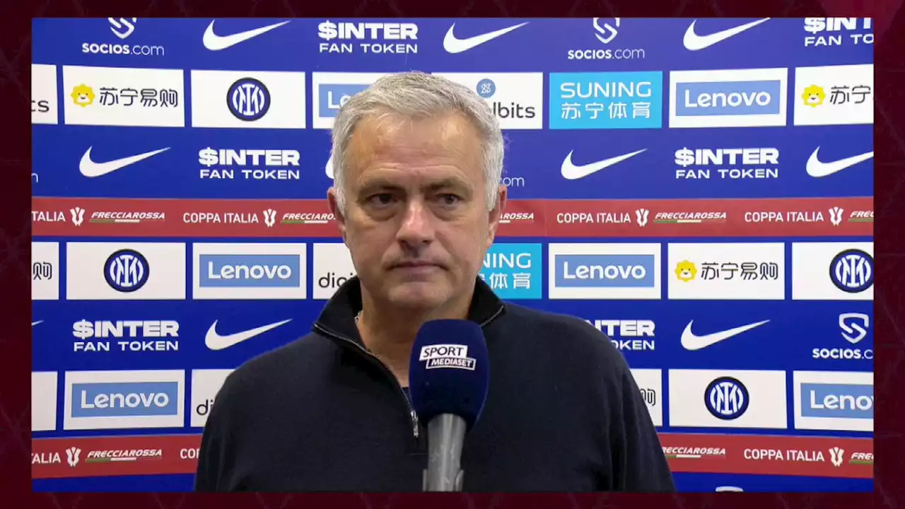 Coppa Italia, Mourinho: &quot;Con l&#39;Inter legame eterno ma ero venuto qui per vincere&quot;