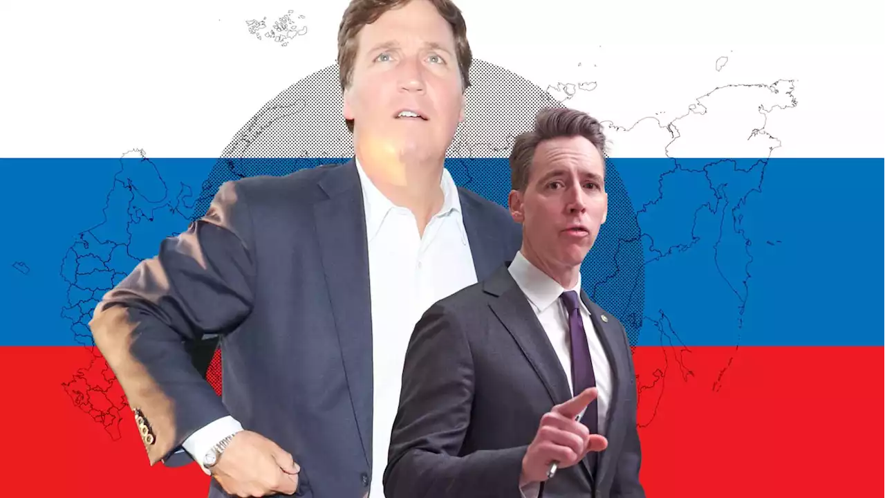 Russia’s Big, Bizarre ‘Thank You!’ to Tucker Carlson and Josh Hawley