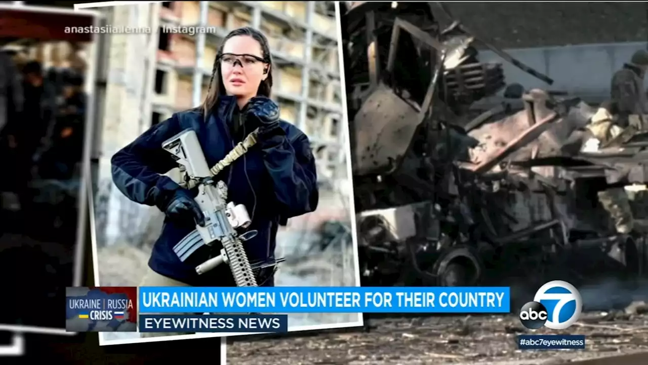 Former Miss Grand Ukraine among women joining fight against the Russian invasion