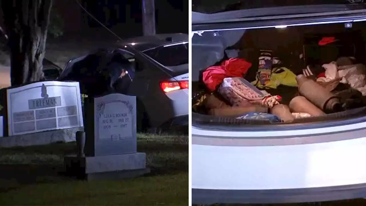 3 catalytic converter theft suspects caught after crashing into cemetery following chase