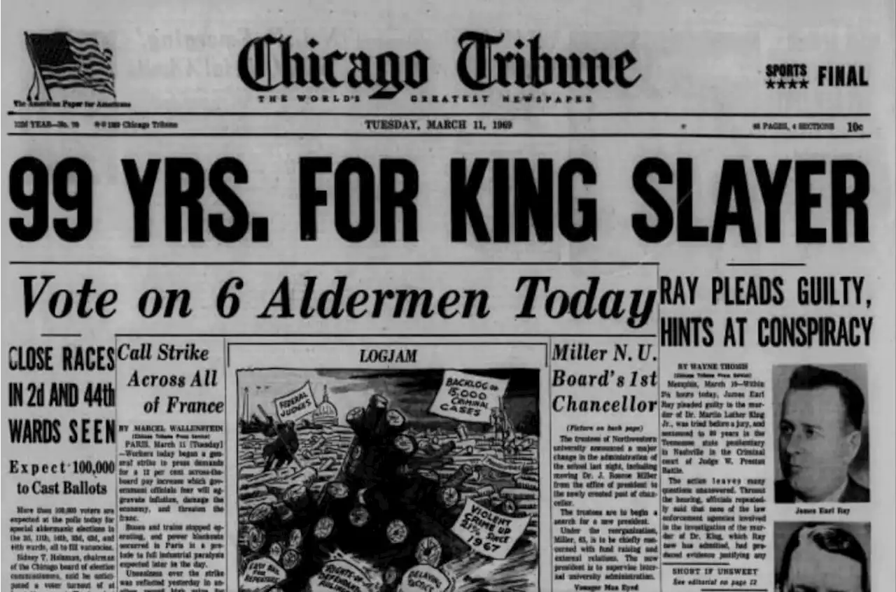 This day in history, March 10: James Earl Ray pleads guilty in Memphis, Tennessee, to assassinating civil rights leader Martin Luther King Jr.