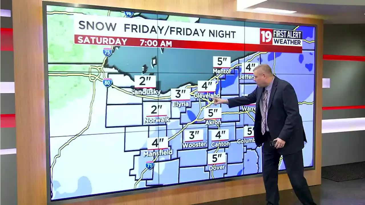 Several inches of snow on the way beginning Friday, bitter winds Saturday; 19 First Alert Weather