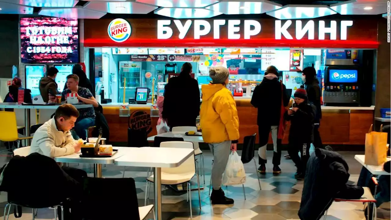 Burger King pulls support from its Russian locations