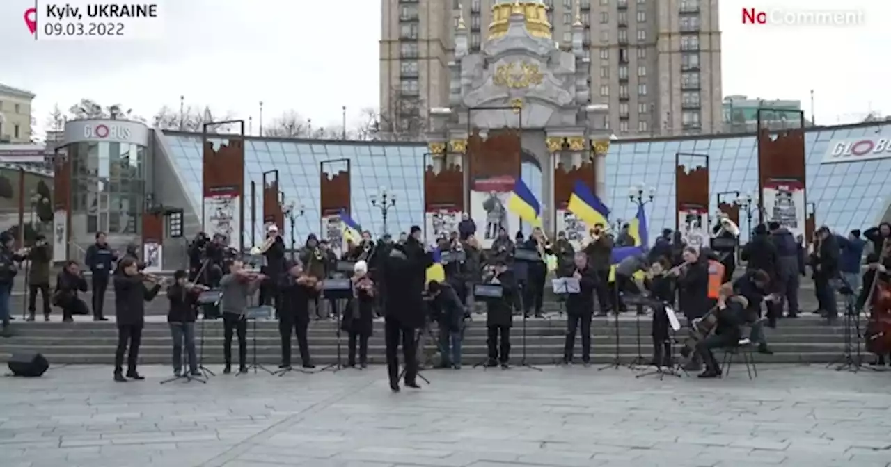 Watch Now: Ukrainian orchestra plays defiant concert in Kyiv, and more of today's top videos