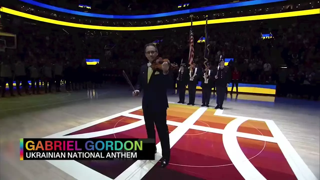 Ukraine national anthem played before Jazz game