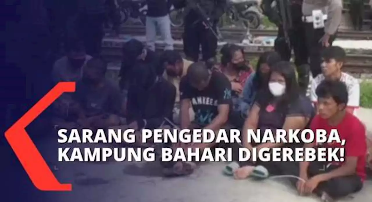 Polisi Gerbek Kampung Narkoba di Bahari, Sejumlah Terduga Pelaku Lari Tunggang Langgang!