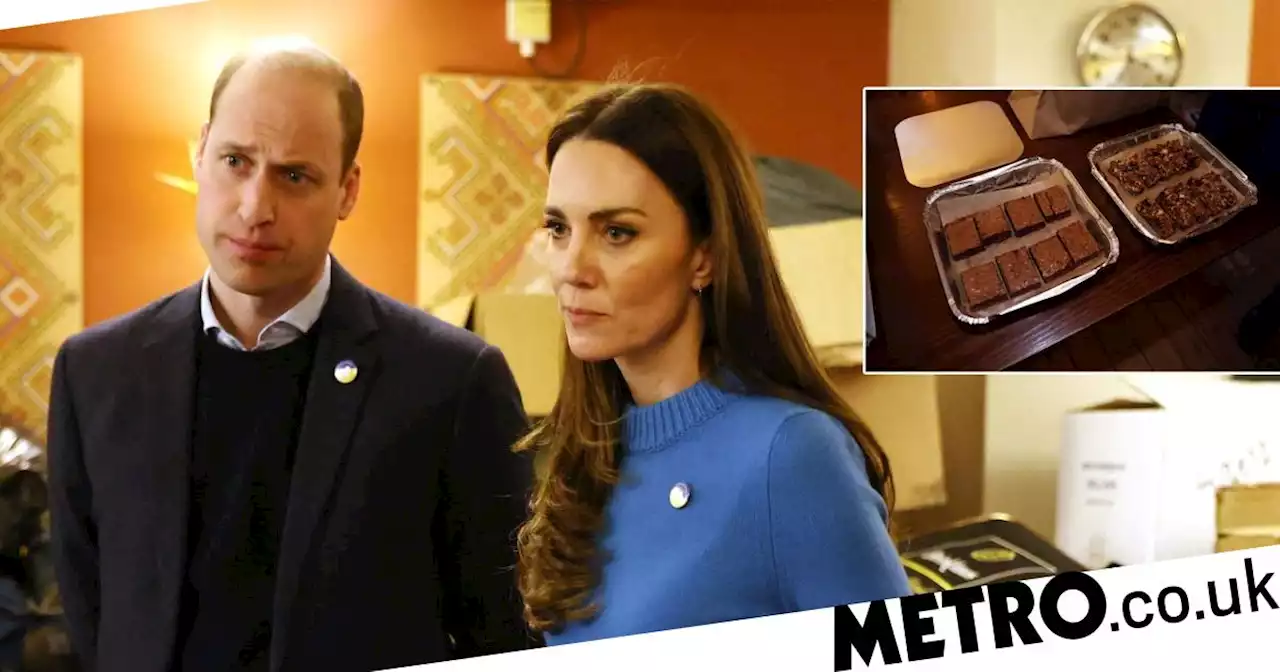 William and Kate take homemade cakes to Ukraine aid volunteers