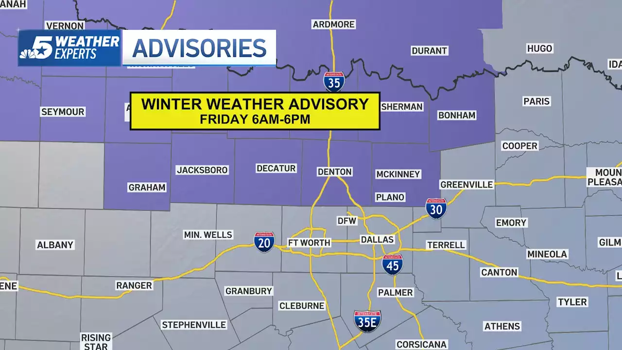 Winter Weather Advisory: Quick Warmup Today Before Rain, Winter Mix Friday