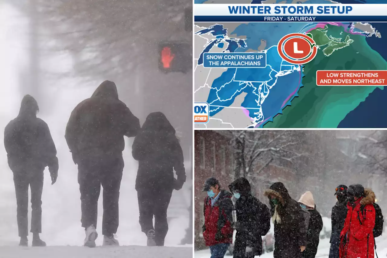 Winter ‘bomb cyclone’ expected to hit East Coast this weekend