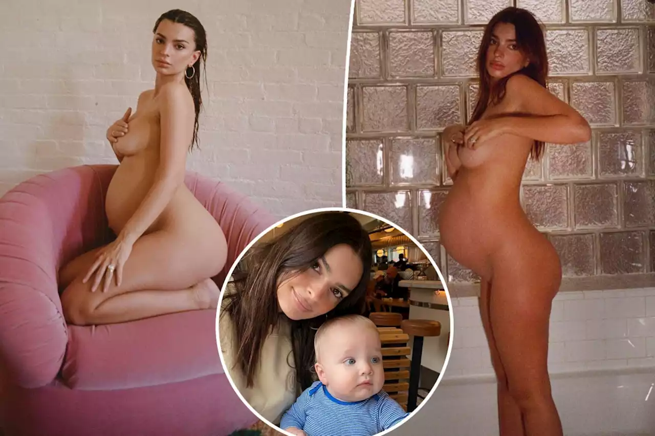 Emily Ratajkowski posts nude photos of herself for son’s 1st birthday