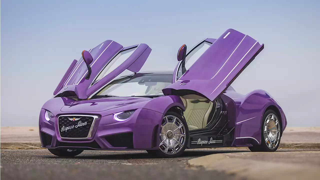 Michael Fux Adds an All-Electric Purple Hispano Suiza Carmen Boulogne to His Technicolor Car Collection