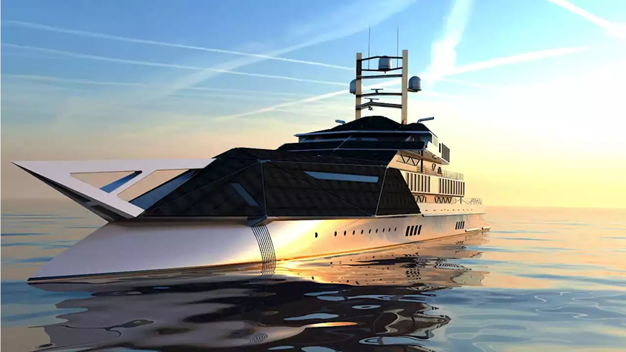 This New 427-Foot Superyacht Is Powered by 16,000 Square Feet of Solar Panels