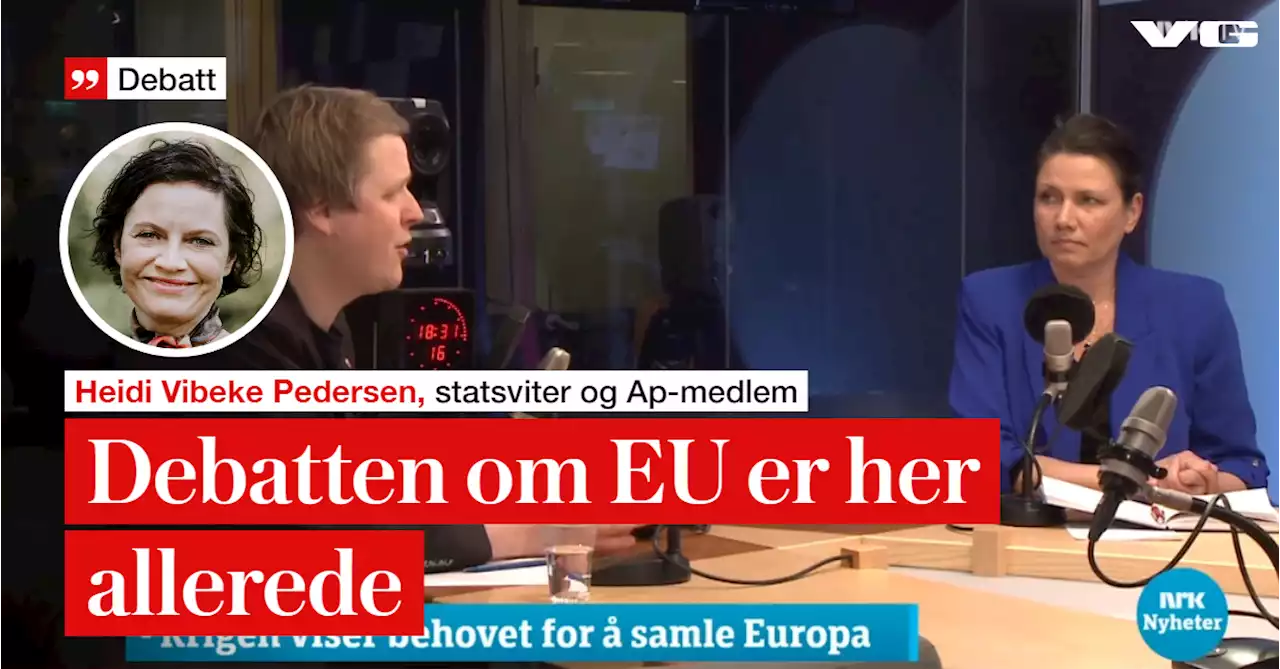 Debatten om EU er her allerede