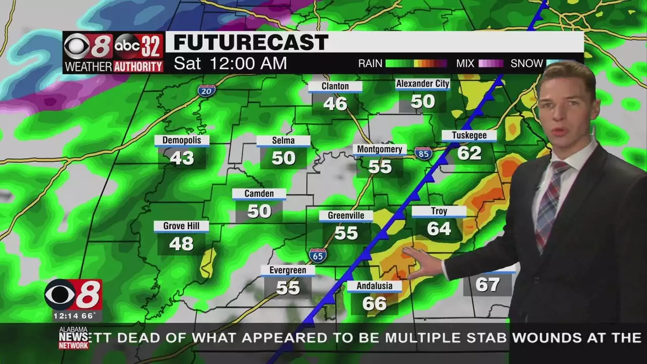 Sunshine Thursday, Severe Storms Possible Late Friday - Alabama News