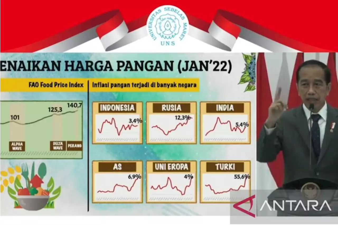 Presiden sebut inflasi pangan RI terjaga di tengah perang Ukraina