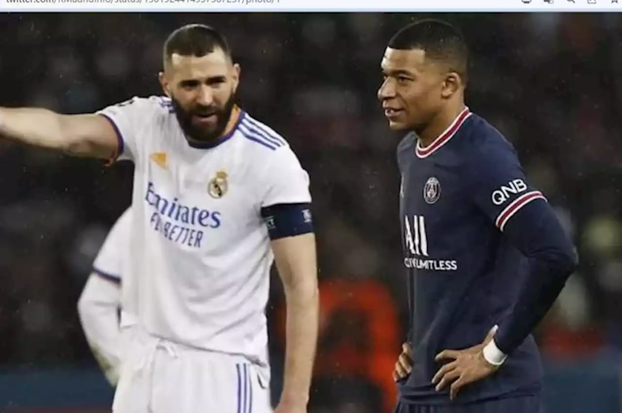 Ngobrol 15 Menit bareng Karim Benzema, Kylian Mbappe Siap-siap Pindah ke Real Madrid - Bolasport.com