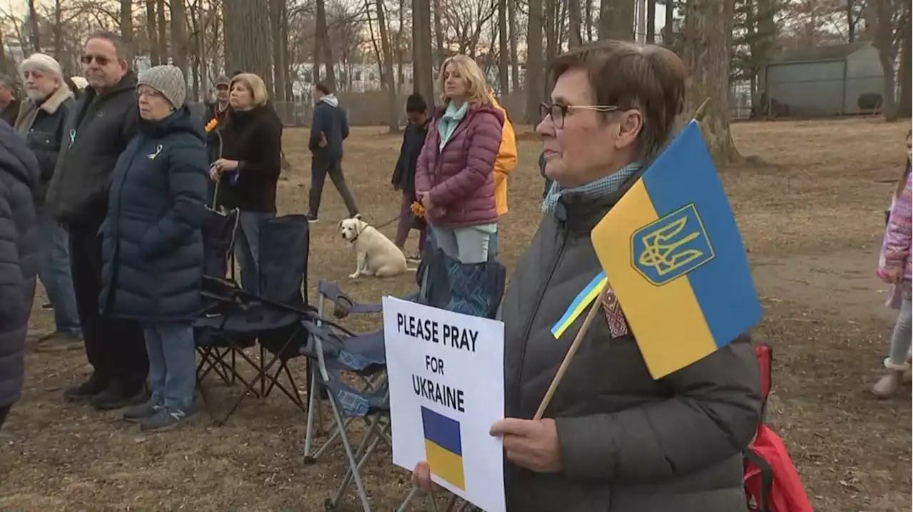 United With Ukraine Holds Peaceful Demonstration In Havertown In Solidarity With Ukrainians