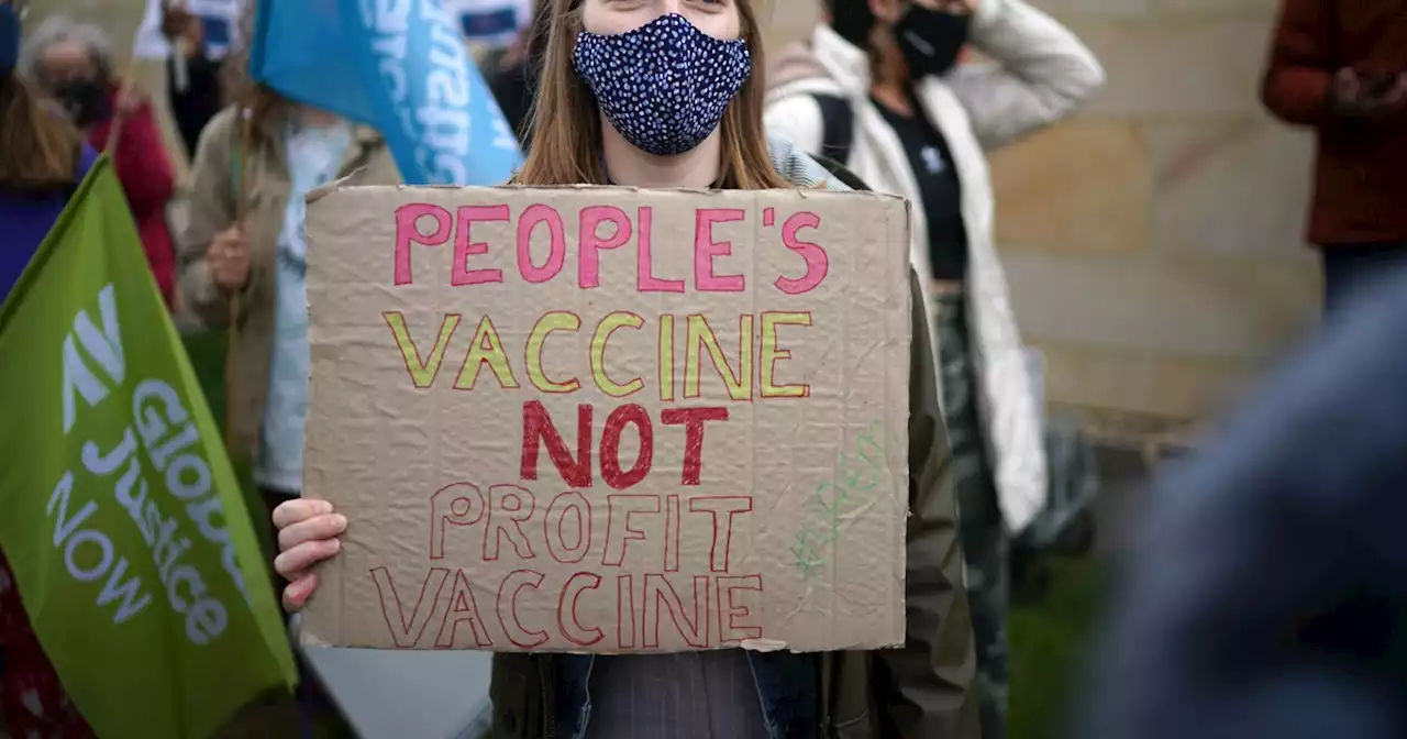 Two Years Into Pandemic, Die-Ins Will Demand End to Big Pharma's Grip on Vaccine Patents