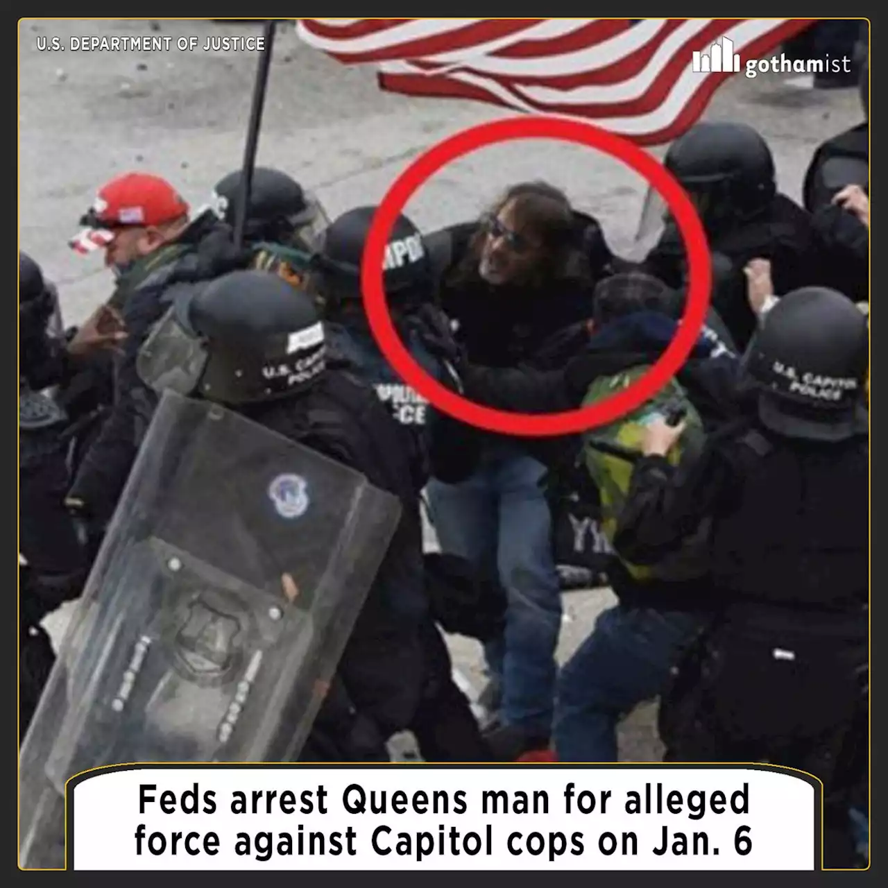 Feds arrest Queens man for alleged force against Capitol cops on Jan. 6