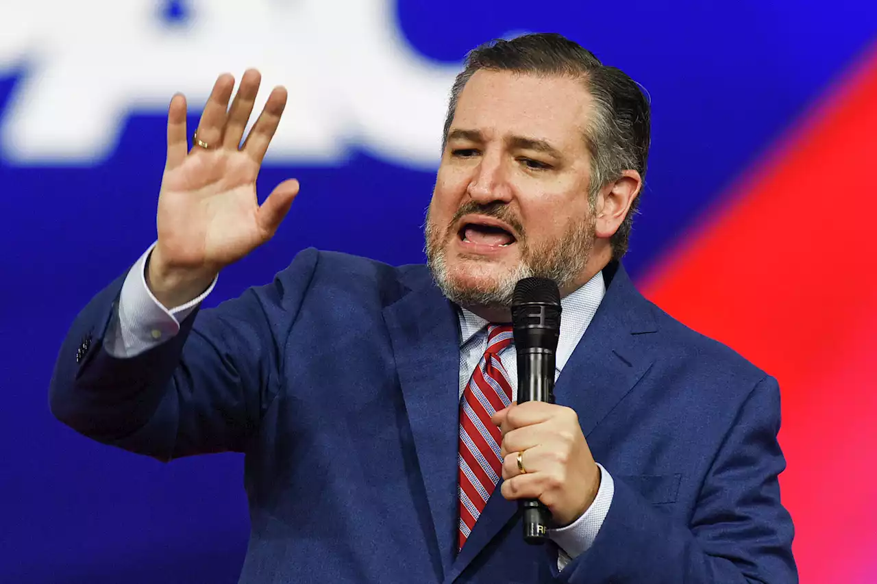 Ted Cruz rides shotgun in convoy of truckers rallying for removal of COVID mandates