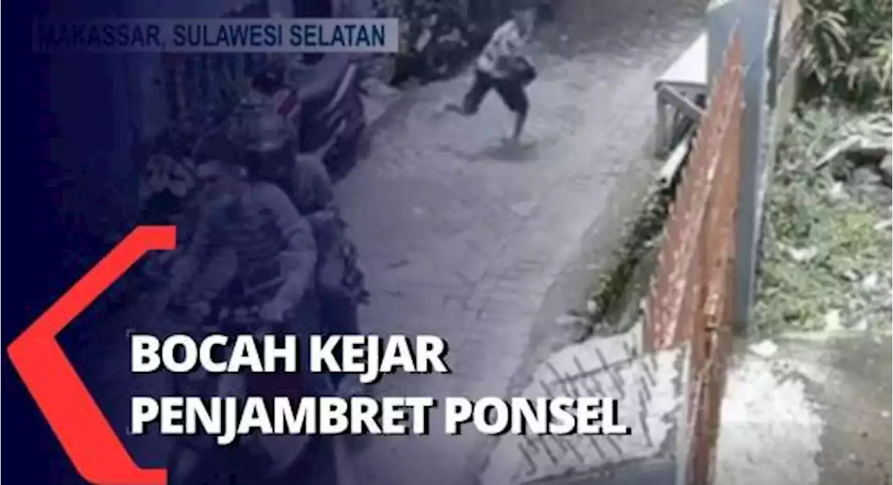 Aksi Berani Bocah Kejar Penjambret Ponselnya!